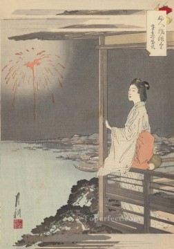 Costumbres y modales de las mujeres 1895 1 Ogata Gekko Ukiyo e Pinturas al óleo